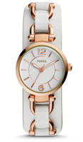 Horlogeband Fossil ES3934 Onderliggend Leder Beige 7mm