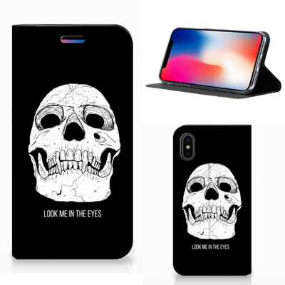 Mobiel BookCase Apple iPhone X | Xs Skull Eyes Mobiel BookCase Apple iPhone X | Xs Skull Eyes