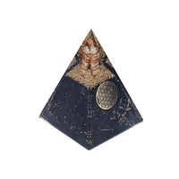 Orgoniet Piramide Toermalijn Flower of Life (5 x 5 x 8 cm) - thumbnail