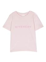 Givenchy Kids T-shirt met logoprint - Roze