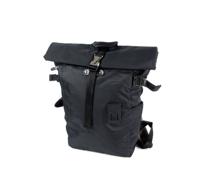 NORIKURA Nylon rugzak met roltop zwart