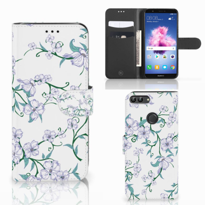 Huawei P Smart Uniek Hoesje Blossom White Huawei P Smart Uniek Hoesje Blossom White
