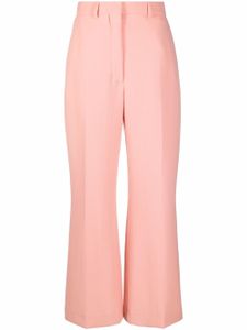 Casablanca pantalon évasé à taille haute - Rose