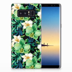 Samsung Galaxy Note 8 TPU Case Orchidee Groen