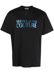 Versace Jeans Couture t-shirt en coton à logo imprimé - Noir