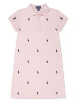 Ralph Lauren Kids robe Polo Pony en coton - Rose