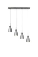 Trio Hanglamp Farin 4-lichts RVS R30694007