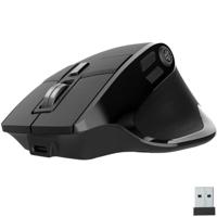 JLab Epic draadloze muis - aansluiten via Bluetooth of USB-ontvanger, ergonomische Bluetooth-muis, oplaadbare draadloze muis voor meerdere apparaten, voor laptop/PC/tablet/Windows/Mac/meer, muis
