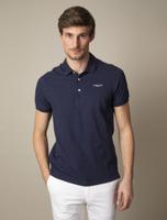 Cavallaro Basic Polo Navy Pique Slim Fit