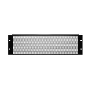 Adam Hall 87223VR 19 inch ventilatieplaat 3U staal ronde gaten