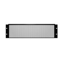 Adam Hall 87223VR 19 inch ventilatieplaat 3U staal ronde gaten - thumbnail