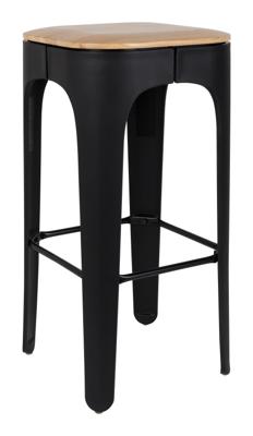 Barkruk 'Kole', kleur Zwart