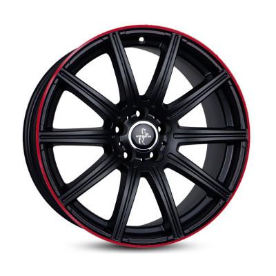 KESKIN KT16 Mat BLACK LIP RED