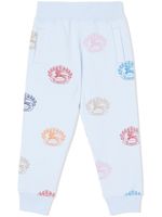 Burberry Kids pantalon de jogging à imprimé EKD - Bleu