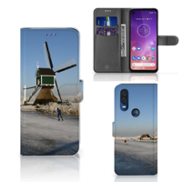 Motorola One Vision Flip Cover Schaatsers