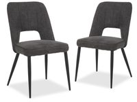 Set van 2 stoelen PORTILLO antraciet - thumbnail