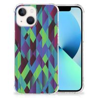 iPhone 13 Shockproof Case Abstract Green Blue