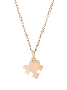 Dodo pendentif arc-en-ciel puzzle en or rose 9ct