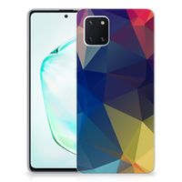 Samsung Galaxy Note 10 Lite TPU Hoesje Polygon Dark