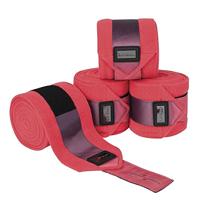 LeMieux Spectrum Satijnen Polo Bandages - Aubergine/Papaya