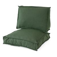 2L Home & Garden Rugkussen Metro Lounge Olijf - 60 x 40cm