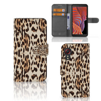 Samsung Galaxy Xcover 5 Telefoonhoesje met Pasjes Leopard