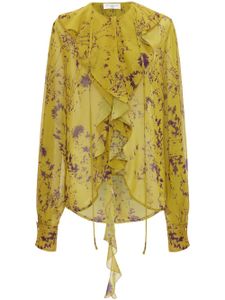 Victoria Beckham blouse Romantic à fleurs - Jaune