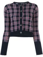 Thom Browne cardigan Pow crop en cachemire - Bleu