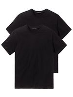 Schiesser - 2p Shirt - American Crew-Neck - zwart