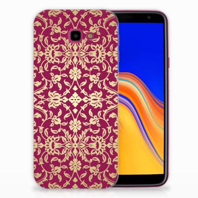 Siliconen Hoesje Samsung Galaxy J4 Plus (2018) Barok Pink Siliconen Hoesje Samsung Galaxy J4 Plus (2018) Barok Pink