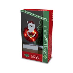 Konstsmide Wood/Cotton Santa Lichtdecoratie figuur 6 gloeilamp(en) LED 0,36 W