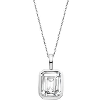 TI SENTO-Milano 6817ZI Ketting zilver-zirconia wit 44,5 cm