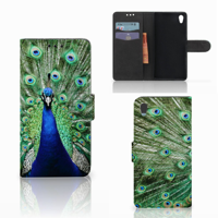 Sony Xperia Z5 | Z5 Dual Telefoonhoesje met Pasjes Pauw