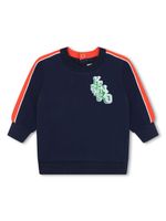 Kenzo Kids sweat à patch logo - Bleu - thumbnail