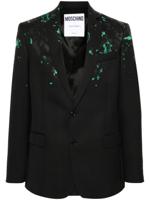 Moschino Geruite blazer - Grijs