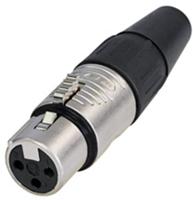 Rean RC3F-B XLR-Steckverbinder Buchse, gerade Polzahl (num): 3