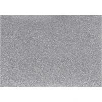 Creotime opstrijkfolie glitter A5 zilver