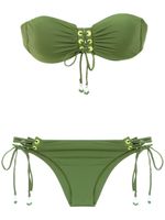 Amir Slama lace up bikini - Vert - thumbnail