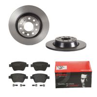 Remmenset, remschijf BREMBO, Remschijftype: Massief, Inbouwplaats: Achteras: , u.a. für Skoda, Audi, VW, Seat - thumbnail