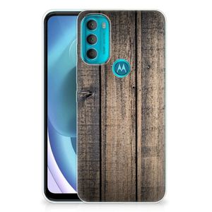 Motorola Moto G71 5G Bumper Hoesje Steigerhout