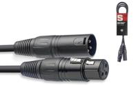 STAGG 1,5M DMX CABLE XLRf-XLRm 3P