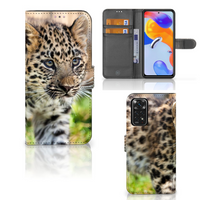 Xiaomi Redmi Note 11 Pro 5G/4G Telefoonhoesje met Pasjes Baby Luipaard - thumbnail