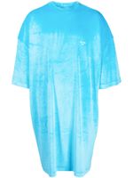 TEAM WANG design robe Sparkles en velours - Bleu