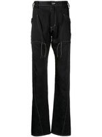 sulvam pantalon slim à coutures contrastantes - Noir