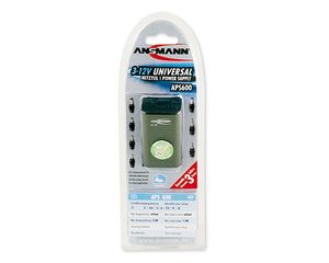 Ansmann 1209-0000 Stekkernetvoeding, instelbaar 3 V/DC, 4.5 V/DC, 5 V/DC, 6 V/DC, 7.5 V/DC, 9 V/DC, 12 V/DC 600 mA 7.2 W