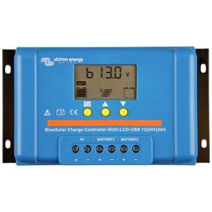 Victron Energy BlueSolar PWM DUO-LCD & USB 12 / 24V-20A Laadregelaar voor zonne-energie PWM 12 V, 24 V 20 A