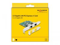 DeLOCK DeLOCK PCI Express x1 Card to 2 x RJ45 2.5 Gigabit LAN RT - thumbnail