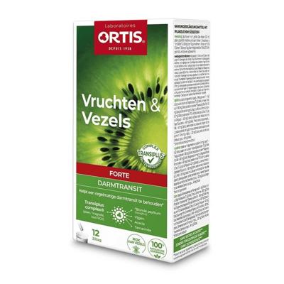 Ortis Vruchten & Vezels Forte 12x10gr Ortis Vruchten & Vezels Forte 12x10gr