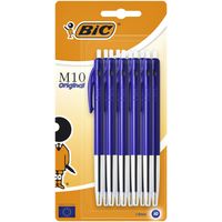 Balpen Bic M10 blauw medium blister ÃƒÆ' 10st