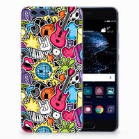 Huawei P10 Plus Silicone Back Cover Punk Rock